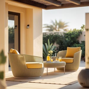 Sunbrella 2025 Custom Patio Cushions - Outdoor Seat / Back Replacement Cushion + Cover - Lounge Chair Cushion Set - Deep Seating