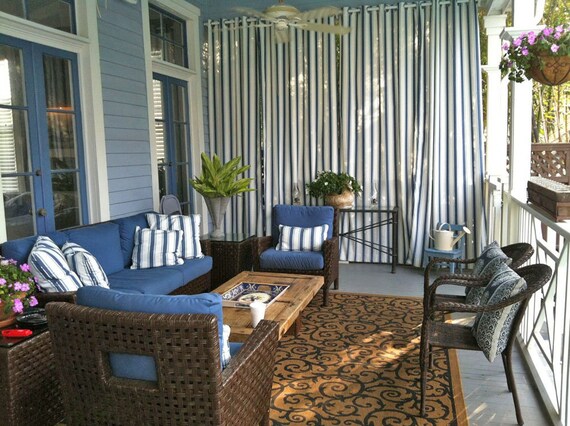 Custom Sunbrella Curtain Panel 50 Wide Custom Length Etsy