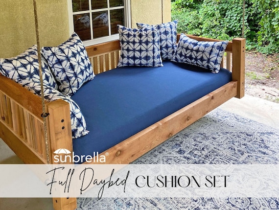 Crib Size Sunbrella Outdoor Daybed Cushion Set Bolsters / Back Pillows  Bundle / Set Porch Swing Bed Custom Cushions Outdoor Fabric 