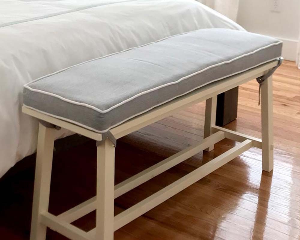 Bench Cushion With SUNBRELLA Cover 3 Feet Long 2" Thick - Indoor ...