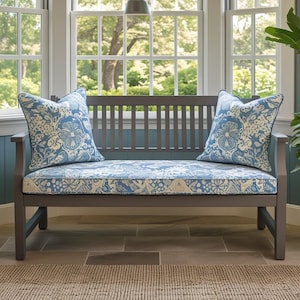 Sunbrella Bench Cushion: Indoor Outdoor Window Seat Cushion