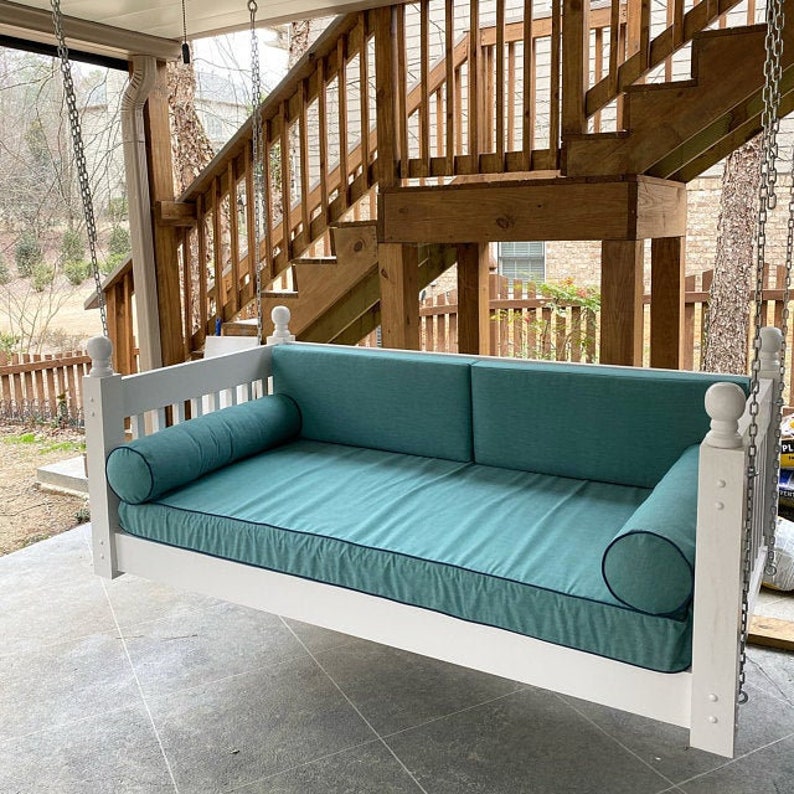 Sunbrella Outdoor Daybed Cushion Set Bolsters / Back Pillows Etsy