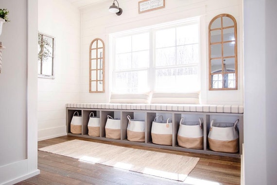 Sunbrella Custom Cushion Mudroom Bench Window Seat Breakfast