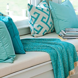 Sunbrella Bench Cushion Cover: Indoor Outdoor Window Seat Replacement