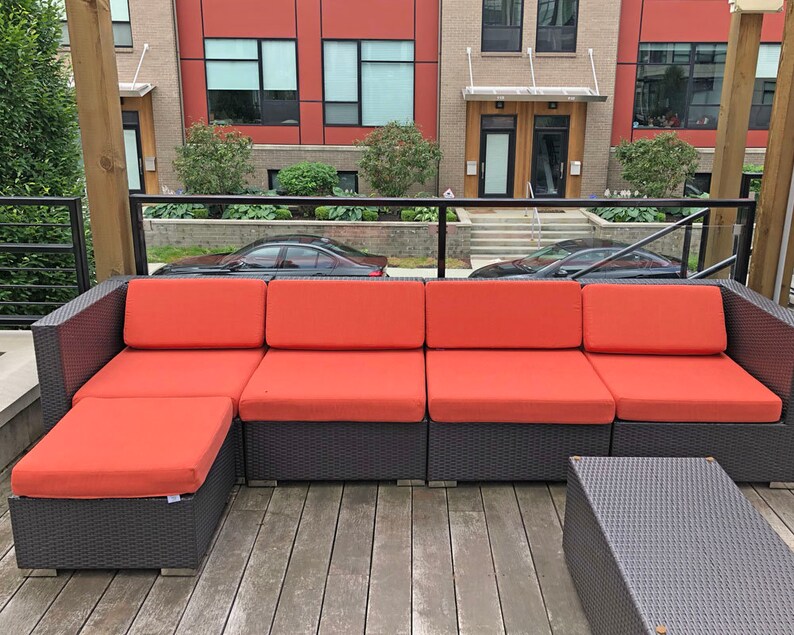 Sunbrella Outdoor Sectional Cushion Set Custom Cushions Etsy