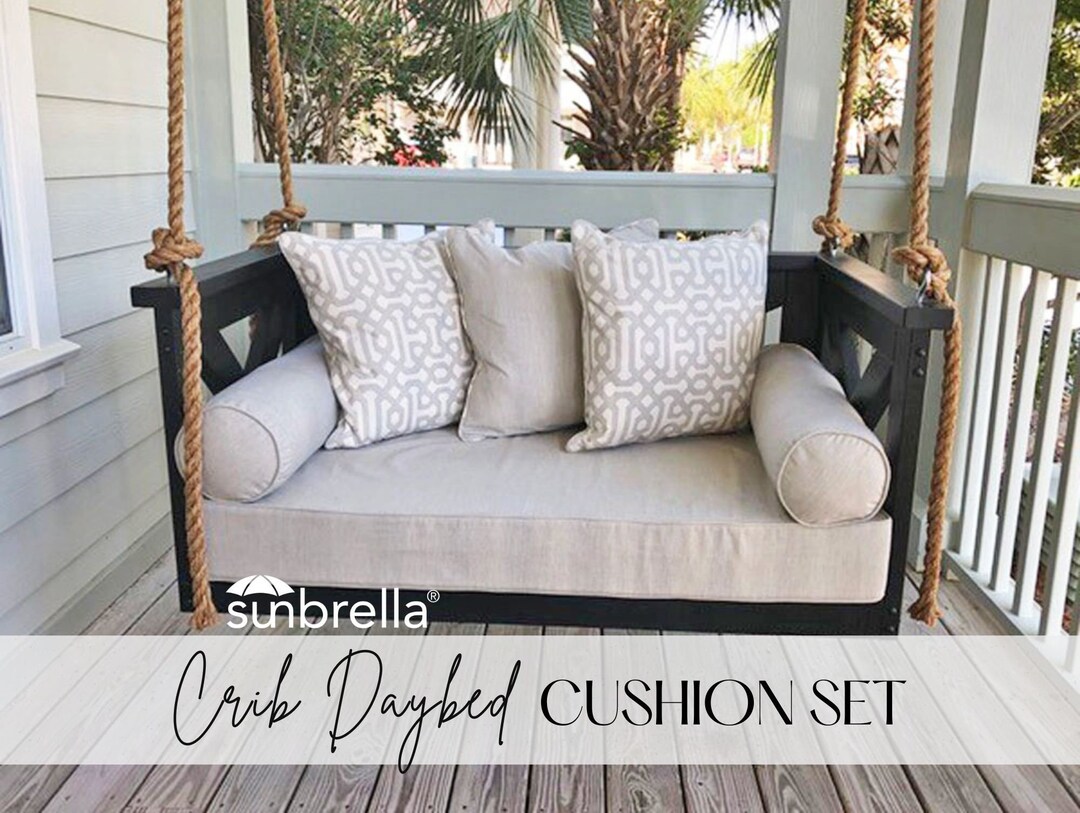 Tripp patio daybed on sale with sunbrella cushions