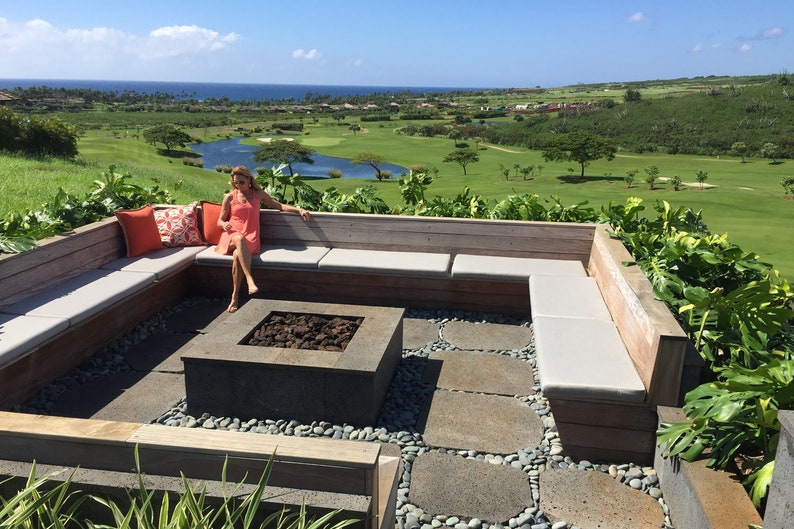 Sunbrella Outdoor Sectional Cushion Set Custom Cushions Etsy