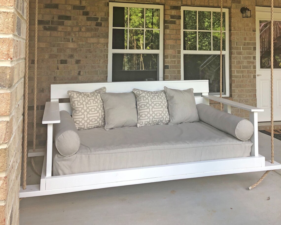 Sunbrella Outdoor Daybed Cushion Set Bolsters / Back Pillows Etsy