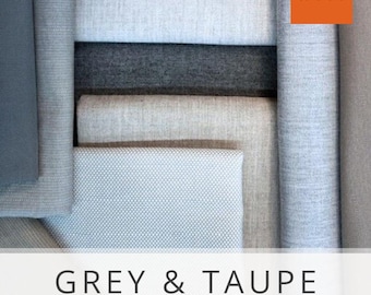 Sunbrella Sample Pack - Grey / Taupe - Fabric Samples - Sunbrella Fabric Collections - Indoor / Outdoor Upholstery - Fabric Swatches