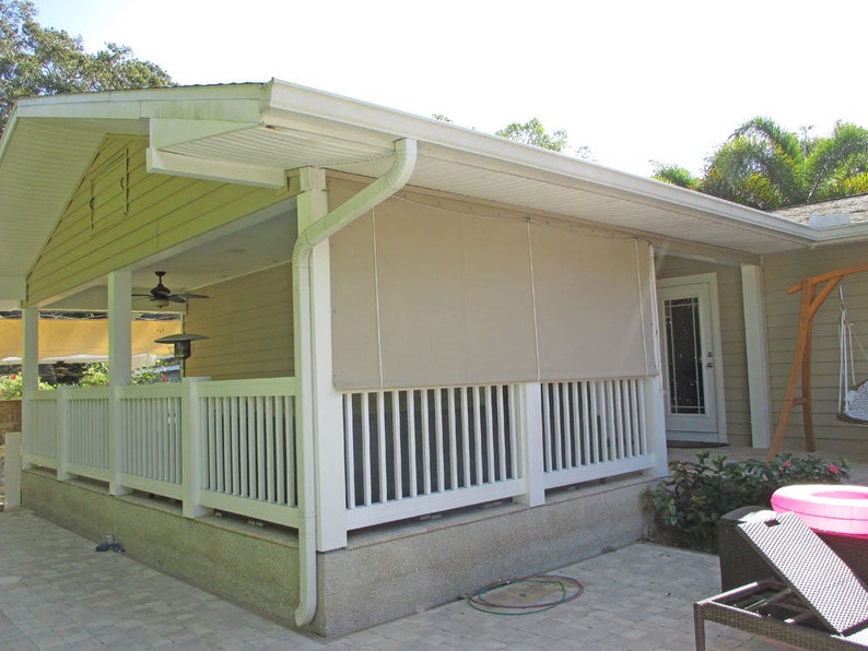 Custom Sunbrella Roller Curtain / Roll Shade All Weather Etsy