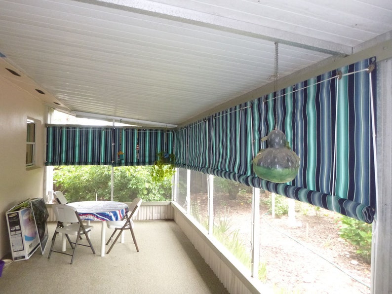 Custom Sunbrella Roller Curtain / Roll Shade All Weather Etsy