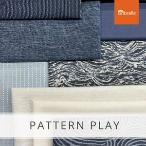 Sunbrella Sample Pack - Pattern Play - Fabric Samples - Sunbrella Fabric Collections - Indoor / Outdoor Upholstery - Fabric Swatches