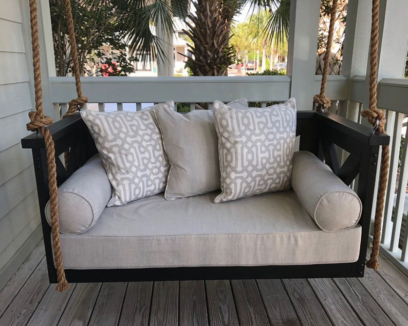80 x 60 x 6 Cushion Cover Queen Mattress Sunbrella Custom Daybed Cushion Porch Swing Outdoor Fabric Porch Decor Queen Bed Size
