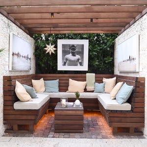 Sunbrella Fabric Cushion -72&quot;w x 18&quot;d x 3&quot;Thick - Banquette Bench Cushion - Custom