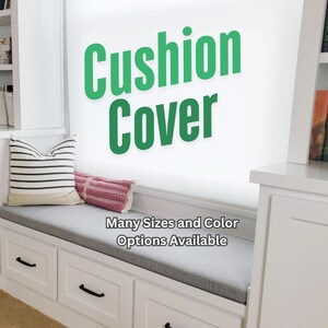 Sunbrella Bench Cover: Custom Banquette, Window Seat, Mudroom (Zippered)