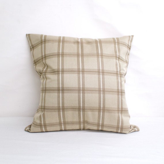 Indoor Outdoor Sunbrella 44098 Holmes Latte 24x24 Throw Pillow Etsy