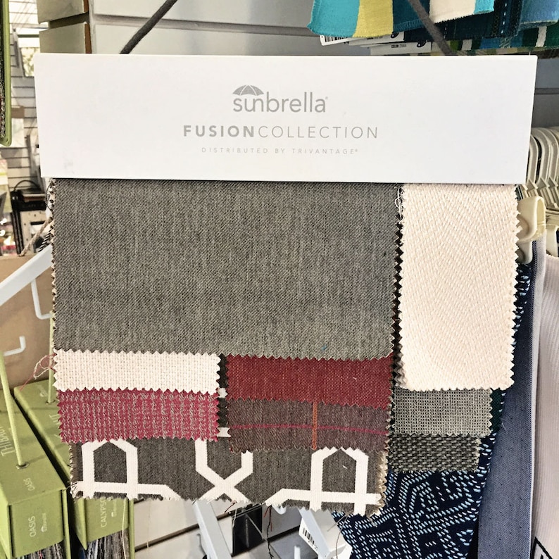 1 Yard Outdoor Fabric by the Yard 54 Wide 10/% OFF Fusion Collection Sunbrella Chapman Juniper 44296-0005 Upholstery Fabric