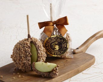 Chocolate Caramel Apple with Toffee