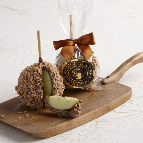 Chocolate Caramel Apple with Toffee