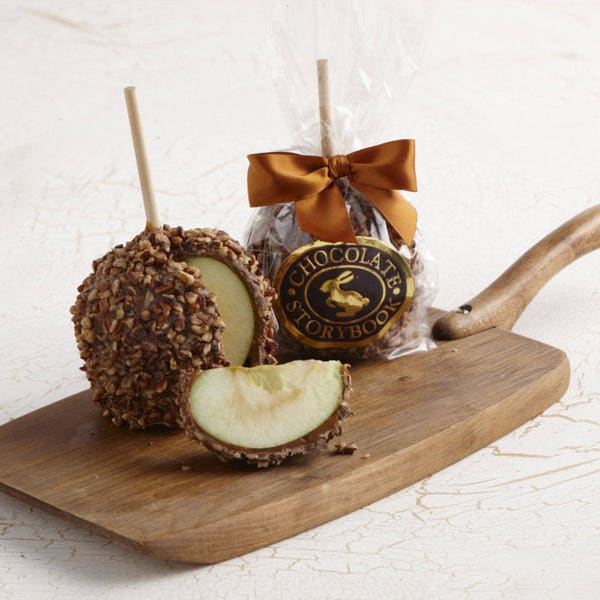 Chocolate Caramel Apple with Pecan