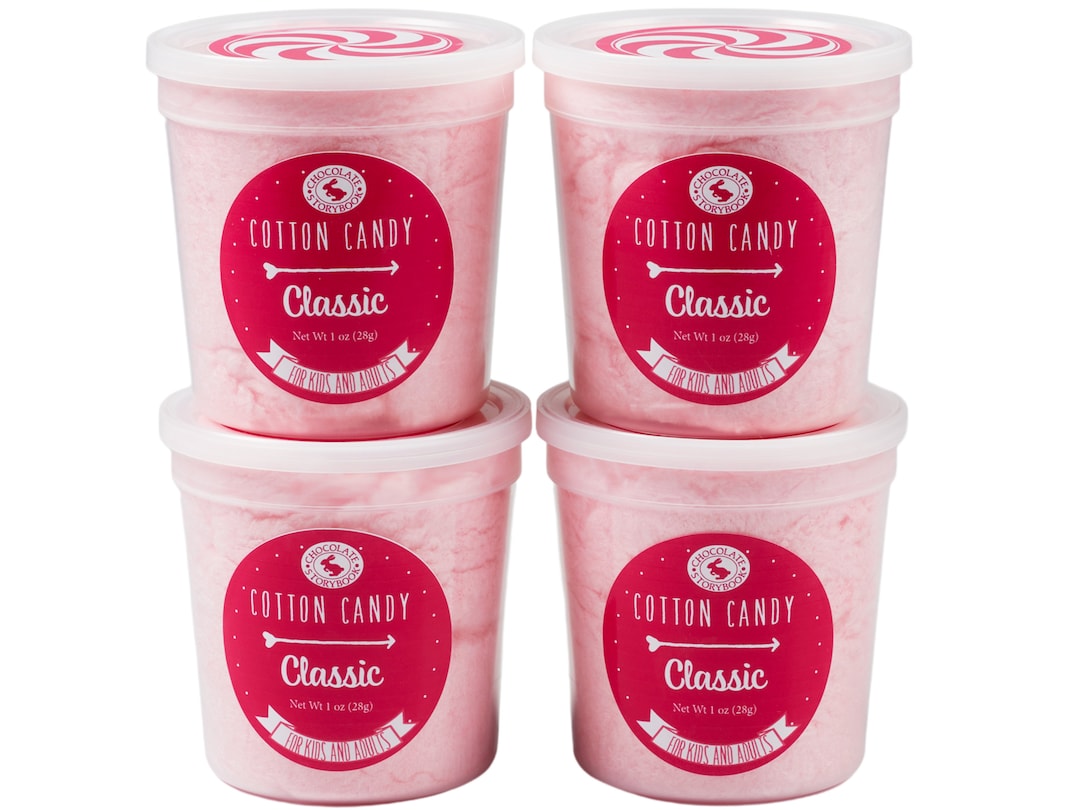 Classic Pink Vanilla Cotton Candy Favor Size gift Sets of 4, 10, 25, 50