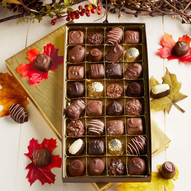 Fall Wrapped Chocolate Assortment Gift Box - Etsy