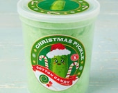 Christmas Pickle Cotton Candy
