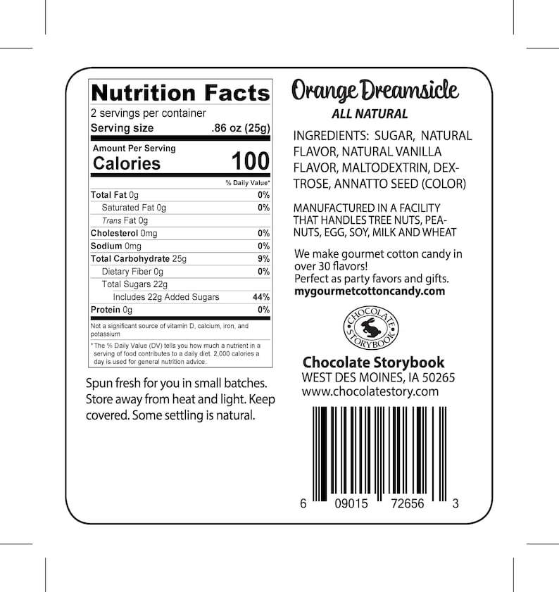 Orange Dreamsicle Cotton Candy Etsy