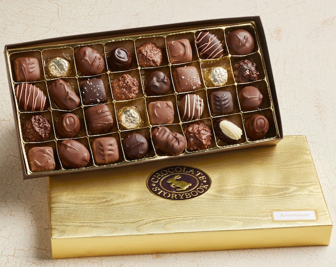 Gold Wrapped Chocolate Assortment Gift Box