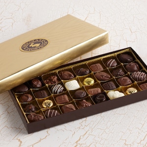 Gold Wrapped Chocolate Assortment Gift Box