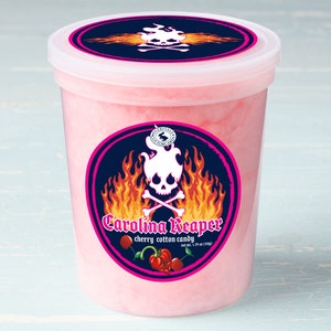 Carolina Reaper Cherry Cotton Candy