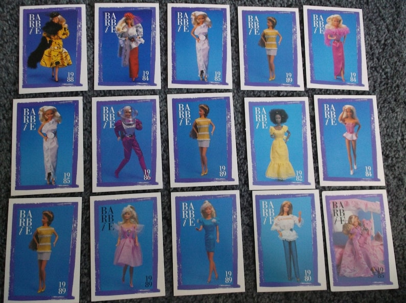 Barbie Collector Cards 80's Fashion Etsy