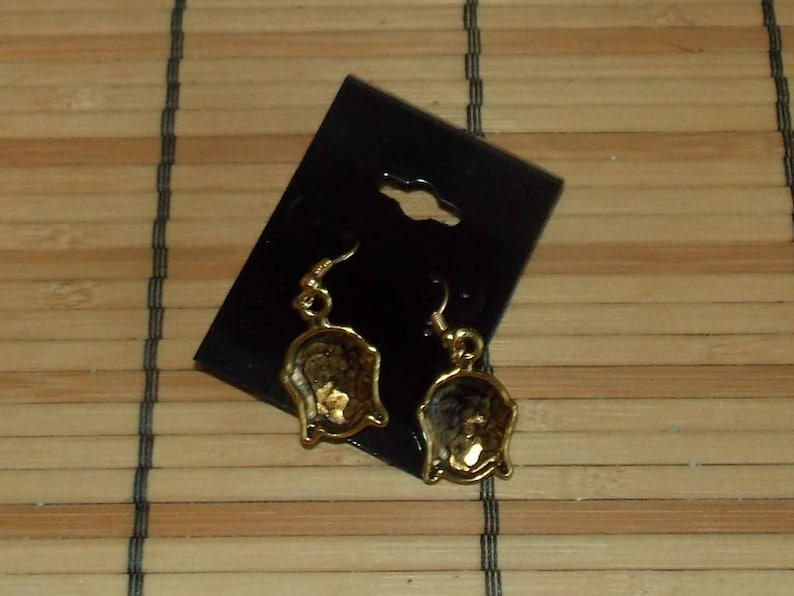 Gold Tone Buddha Earrings FREE SHIPPING!