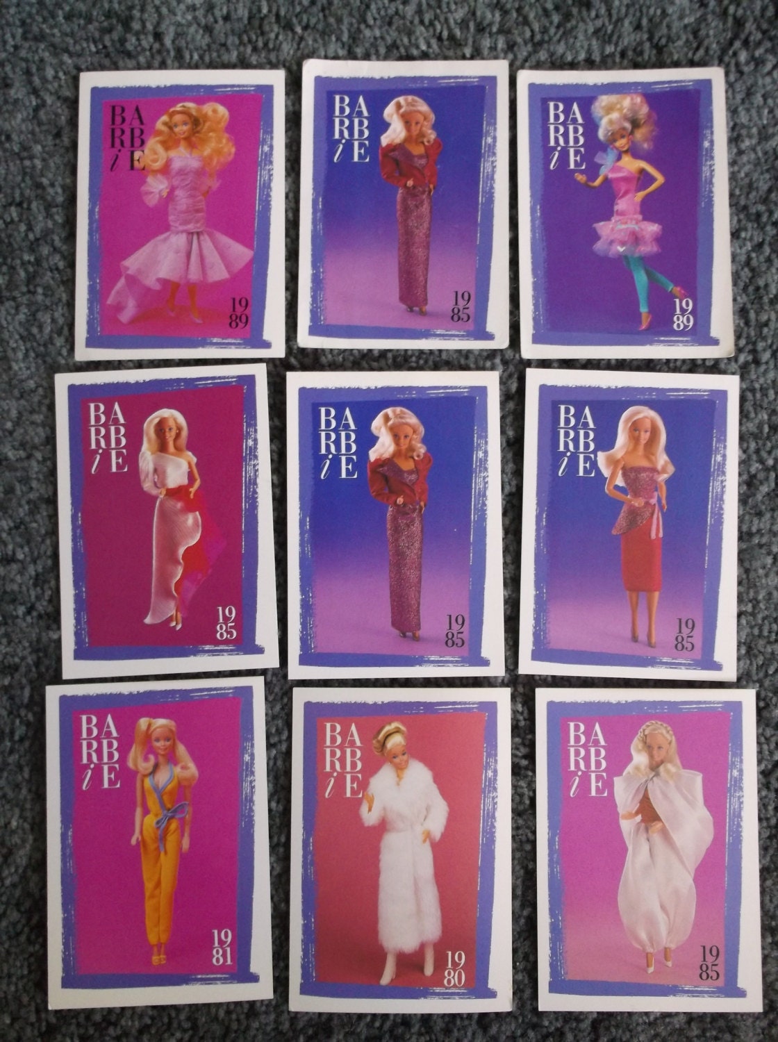 Barbie Collector Cards 80's Fashion Etsy