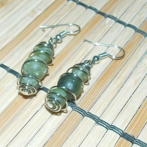 Matte Peridot Earrings
