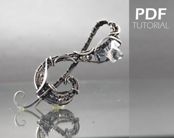 Music Treble Clef brooch PDF Tutorial