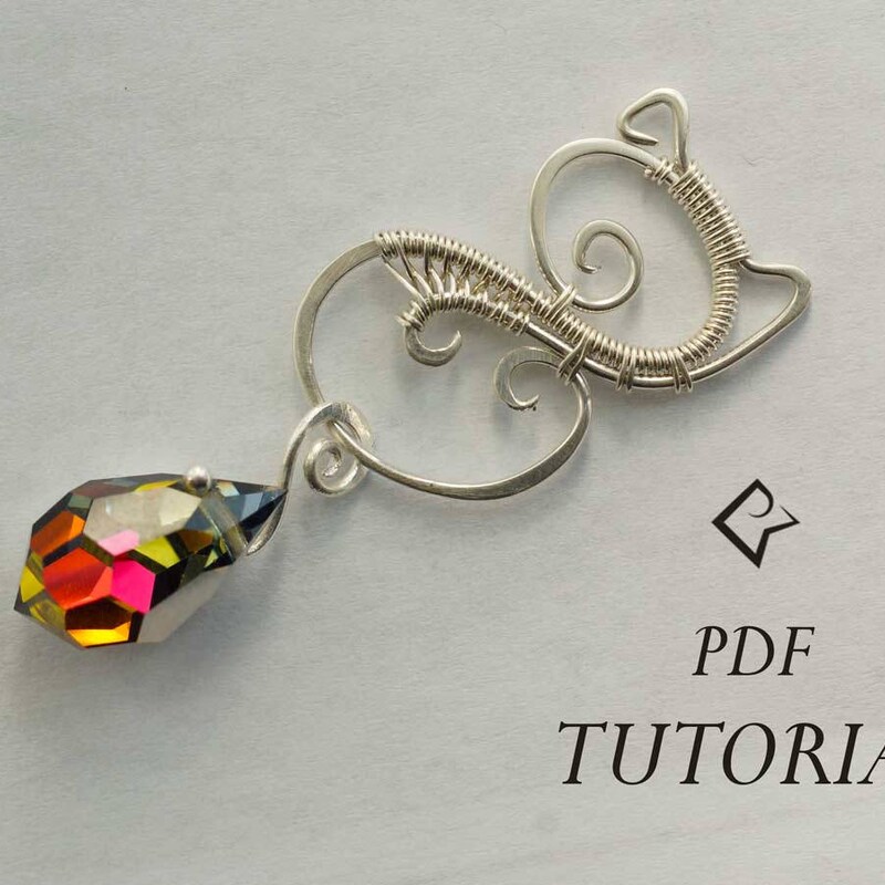 Wire Wrap Cat Necklace - Etsy