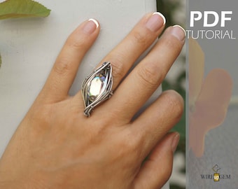 DIY gift for sister, Wire Wrap jewelry, wire ring tutorial