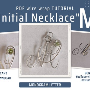 Wire Monogram Necklace DIY Tutorial