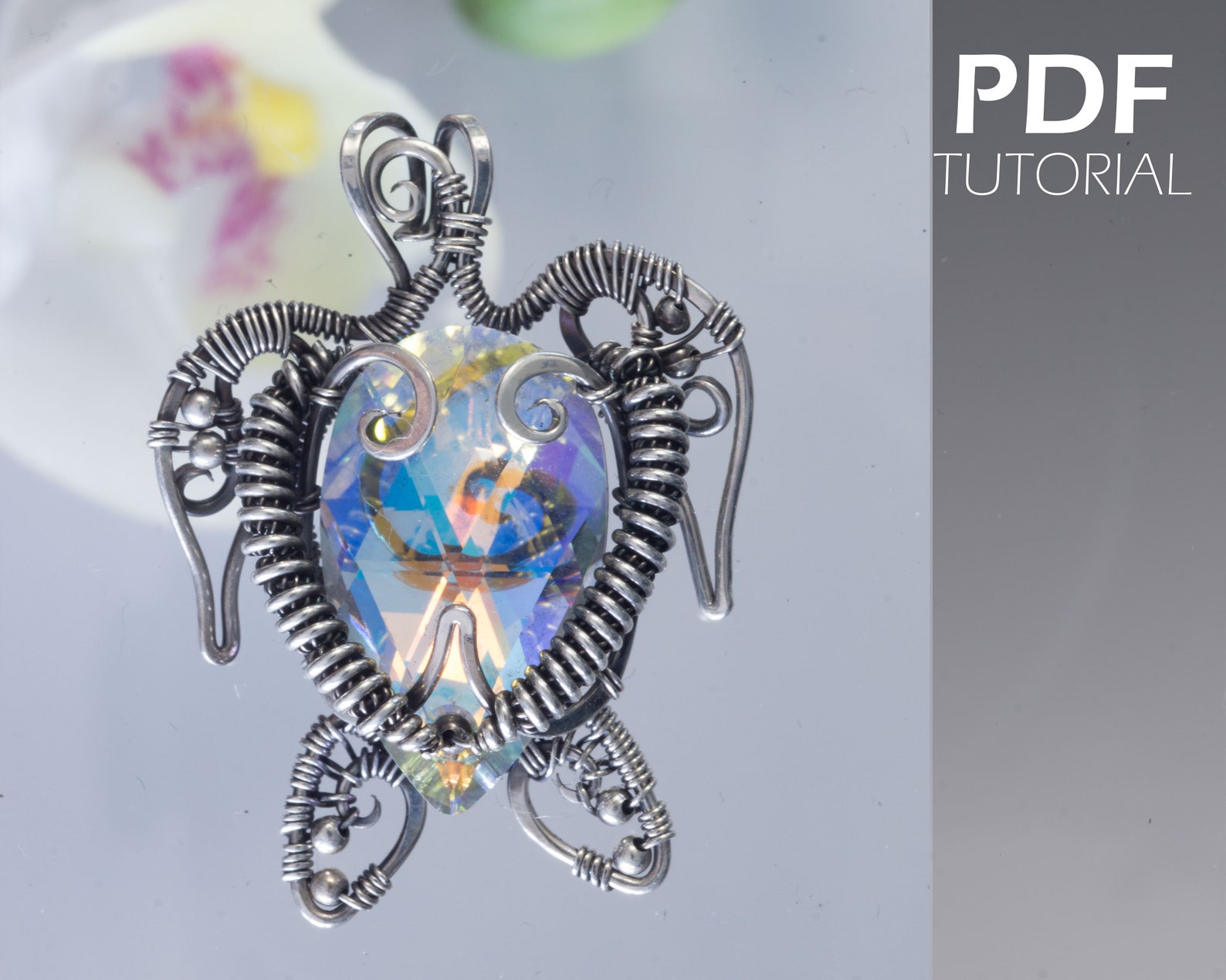 Wire Wrapped Turtle Pendant Tutorial: Jewelry Making (PDF Pattern ...