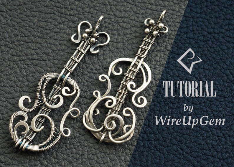 Violin Pendant Tutorial. Wire Wrap Tutorial Etsy