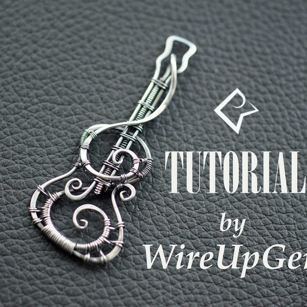 Ukulele & Treble Clef Wire Wrap tutorial, PDF tutorial