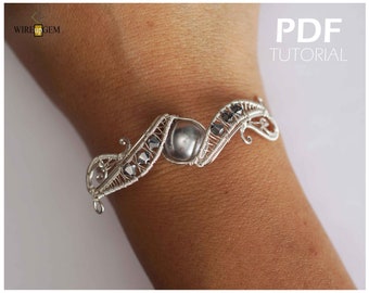 Wire wrap PDF tutorial, Wire wrap bracelet