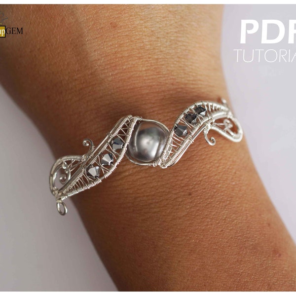 Wire wrap PDF tutorial, Wire wrap bracelet