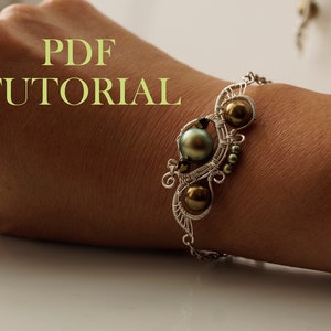 PDF tutorial, wire wrap tutorial, pendant, bracelet, necklace, versatile element wire wrap, step-by-step tutorial.