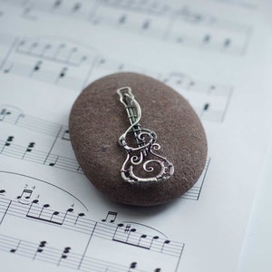 Ukulele & Treble Clef Wire Wrap tutorial, PDF tutorial image 4