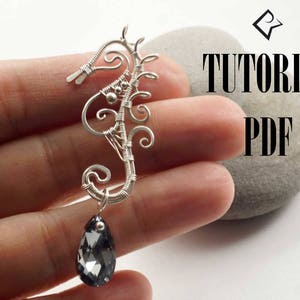 Seahorse wire wrap pendant PDF tutorial.