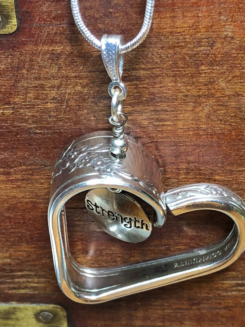 Spoon heart necklace silverware jewelry Etsy