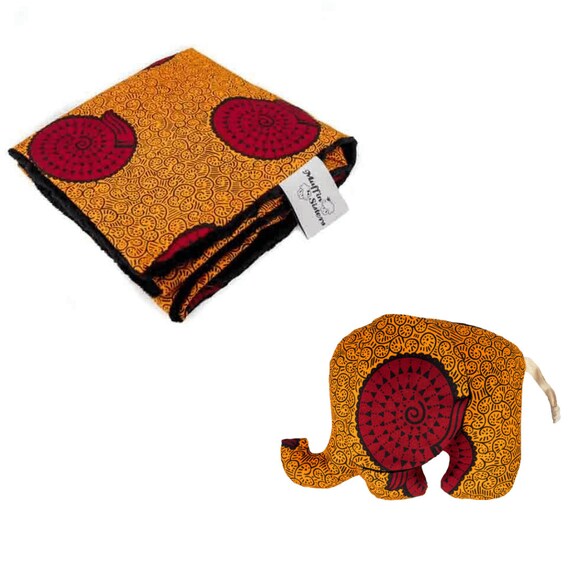 Afican print minky blanket