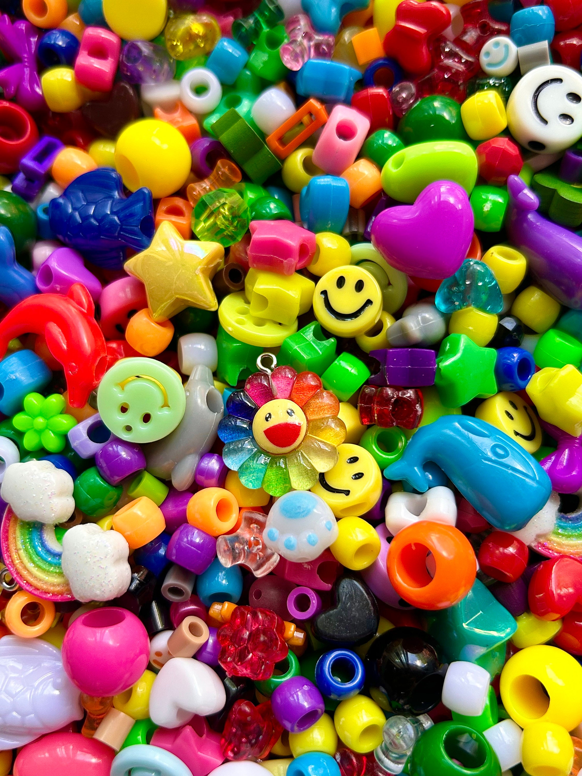 ★トップグレードレインボーアンデシン 16.5ミリ珠ビーズM(SA~SA+) Kidcore Friendship Bracelet Bead Mix Rainbow Bead Soup for Jewelry
